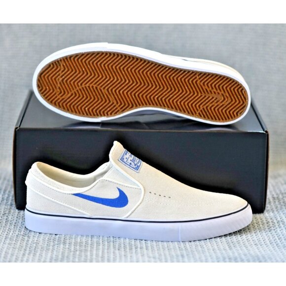 New! Size: 6.5 Men - Nike Zoom Stefan Janoski+ Slip SB Summit White Hyper Royal - Picture 14 of 16